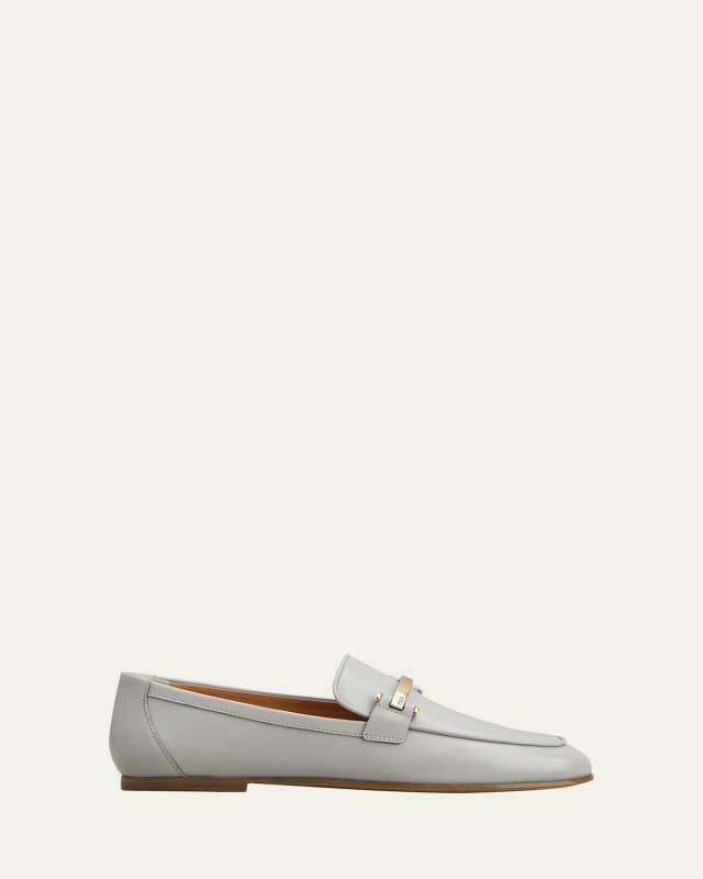 Suede Bar Detail Loafers
